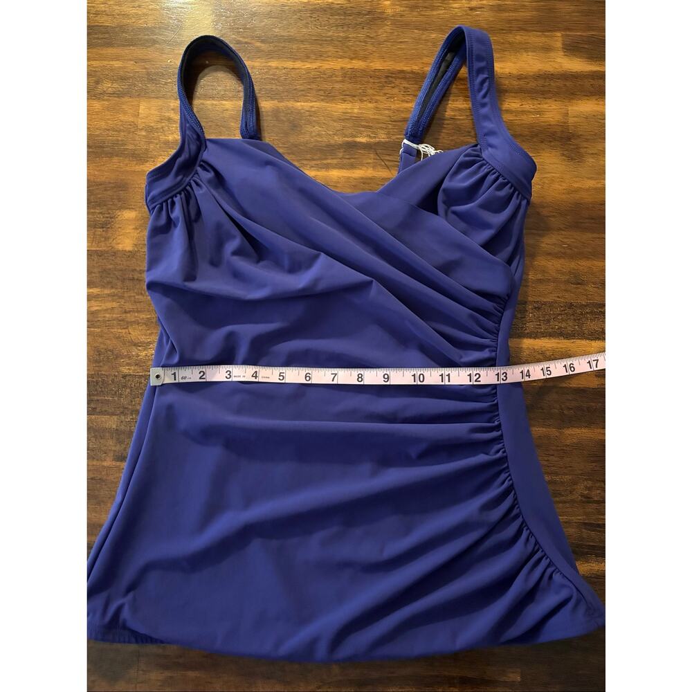 Miracle Suit Women’s 14 Sanibel Tankini Top Underwire Slimming Swim Bathing Suit - Picture 9 of 10